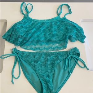 Girls XL Teal Roxy Bikini (part of 3 for $12)